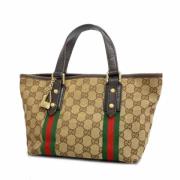 Pre-owned Canvas gucci-bags Gucci Vintage , Beige , Dames