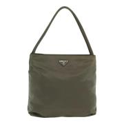 Pre-owned Nylon totes Prada Vintage , Green , Dames