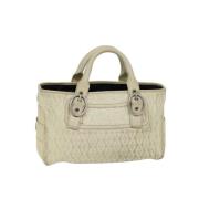 Pre-owned Leather celine-bags Celine Vintage , Beige , Dames