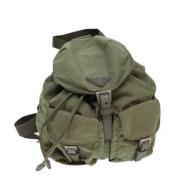 Pre-owned Nylon backpacks Prada Vintage , Green , Dames