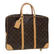 Pre-owned Canvas briefcases Louis Vuitton Vintage , Brown , Dames