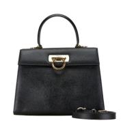 Pre-owned Leather handbags Salvatore Ferragamo Pre-owned , Black , Dam...