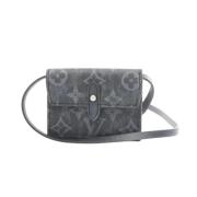 Pre-owned Leather wallets Louis Vuitton Vintage , Gray , Heren