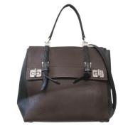 Pre-owned Leather shoulder-bags Prada Vintage , Brown , Dames