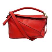 Pre-owned Leather shoulder-bags Loewe Pre-owned , Red , Dames