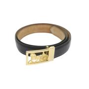 Pre-owned Leather belts Celine Vintage , Black , Dames