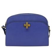 Pre-owned Leather celine-bags Celine Vintage , Blue , Dames