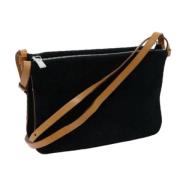 Pre-owned Canvas shoulder-bags Celine Vintage , Black , Dames