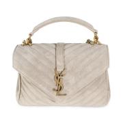 Pre-owned Canvas handbags Yves Saint Laurent Vintage , Beige , Dames