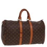 Pre-owned Canvas louis-vuitton-bags Louis Vuitton Vintage , Brown , Da...