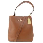 Pre-owned Leather handbags Coach Pre-owned , Brown , Dames