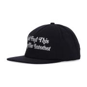 Zwarte Platte Klep Pet Snapback Stijl Market , Black , Heren