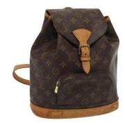 Pre-owned Canvas backpacks Louis Vuitton Vintage , Brown , Dames