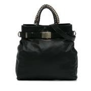 Pre-owned Leather handbags Givenchy Pre-owned , Black , Dames