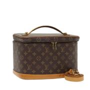 Pre-owned Canvas handbags Louis Vuitton Vintage , Brown , Dames