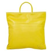 Pre-owned Leather handbags Loewe Pre-owned , Yellow , Dames