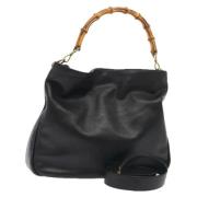 Pre-owned Leather gucci-bags Gucci Vintage , Black , Dames