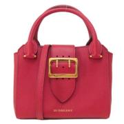 Pre-owned Leather totes Burberry Vintage , Pink , Dames