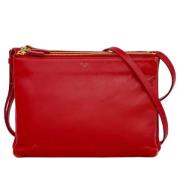 Pre-owned Leather shoulder-bags Celine Vintage , Red , Dames