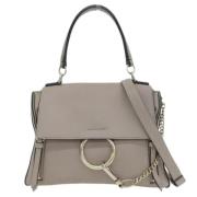 Pre-owned Leather shoulder-bags Chloé Pre-owned , Gray , Dames