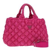 Pre-owned Canvas prada-bags Prada Vintage , Pink , Dames