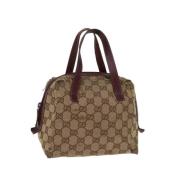 Pre-owned Canvas gucci-bags Gucci Vintage , Beige , Dames