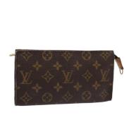 Pre-owned Canvas pouches Louis Vuitton Vintage , Brown , Dames