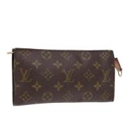 Pre-owned Canvas pouches Louis Vuitton Vintage , Brown , Dames