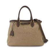 Pre-owned Canvas prada-bags Prada Vintage , Beige , Dames