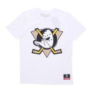 NHL Team Logo Tee Wit Mitchell & Ness , White , Heren