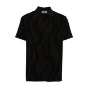 Zwarte T-shirts & Polos Aw24 Versace Jeans Couture , Black , Heren