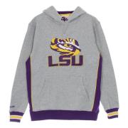 LSU Tigers Heavyweight Fleece Hoodie Mitchell & Ness , Gray , Heren