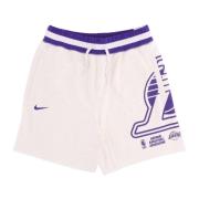 Lakers Basketbalshorts Lichtgewicht Courtside Nike , Beige , Heren