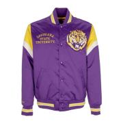 LSU Tigers Bomberjack Paars Mitchell & Ness , Purple , Heren