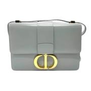 Pre-owned Leather dior-bags Dior Vintage , Gray , Dames