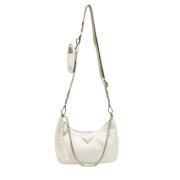 Pre-owned Leather prada-bags Prada Vintage , White , Dames