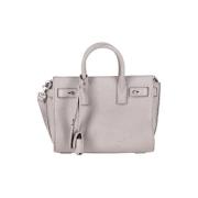 Pre-owned Leather handbags Yves Saint Laurent Vintage , Gray , Dames