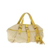 Pre-owned Cotton celine-bags Celine Vintage , Beige , Dames