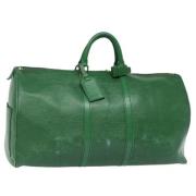 Pre-owned Leather louis-vuitton-bags Louis Vuitton Vintage , Green , D...