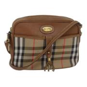 Pre-owned Canvas shoulder-bags Burberry Vintage , Brown , Dames