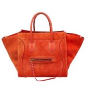 Pre-owned Leather totes Celine Vintage , Orange , Dames