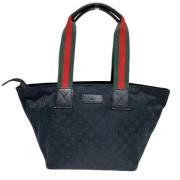 Pre-owned Canvas gucci-bags Gucci Vintage , Blue , Dames