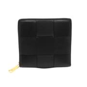 Pre-owned Leather wallets Bottega Veneta Vintage , Black , Dames