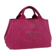 Pre-owned Canvas prada-bags Prada Vintage , Pink , Dames