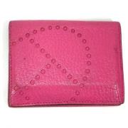 Pre-owned Leather wallets Hermès Vintage , Pink , Dames