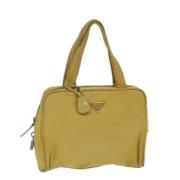 Pre-owned Nylon prada-bags Prada Vintage , Yellow , Dames