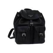 Pre-owned Leather backpacks Prada Vintage , Black , Dames