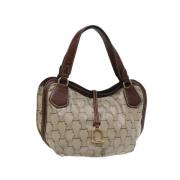 Pre-owned Canvas handbags Celine Vintage , Brown , Dames