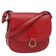 Pre-owned Leather louis-vuitton-bags Louis Vuitton Vintage , Red , Dam...