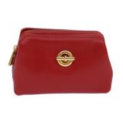 Pre-owned Leather pouches Celine Vintage , Red , Dames